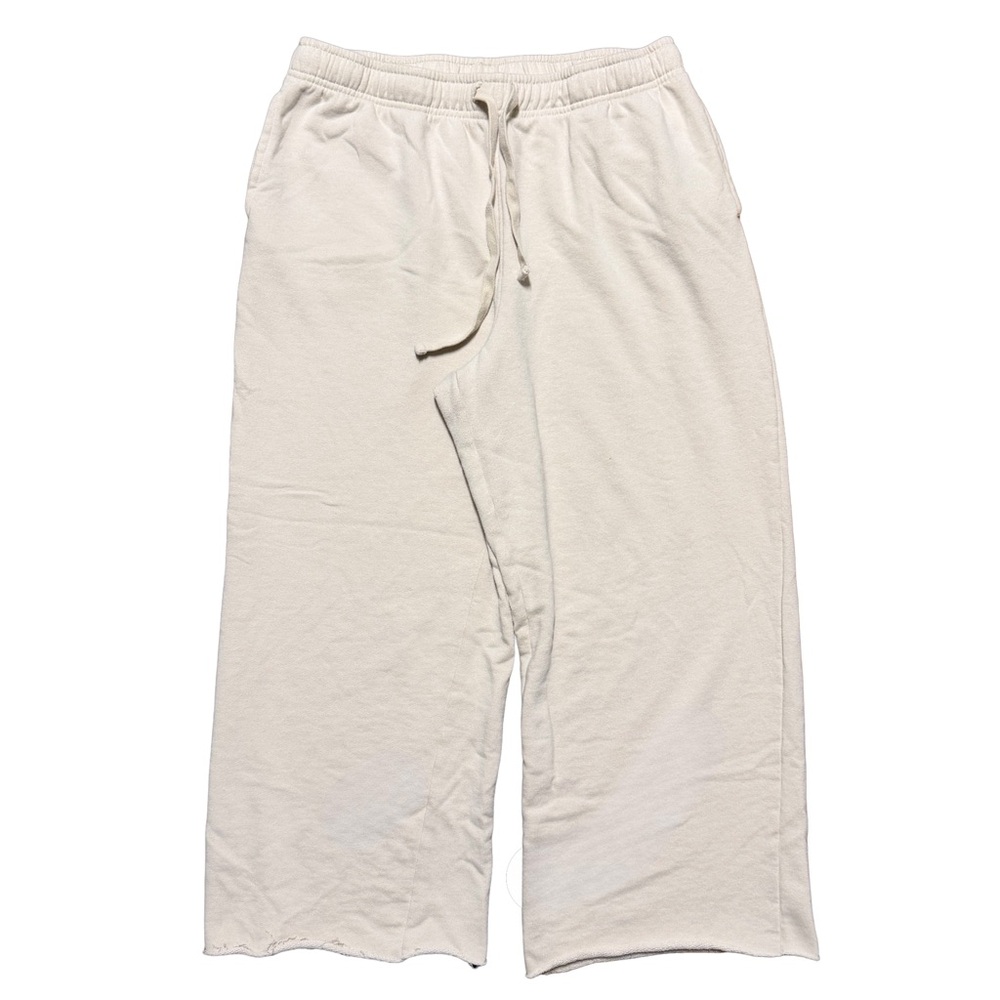 Women’s Y2K Workshop Republic Wide Leg Cozy White Sweatpants Size M